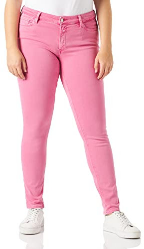 Replay Damen Luzien Rose Label Jeans, 363 Bright Fuchsia, 28W / 30L