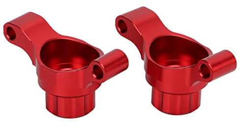 Coupelle de Direction Arrière RC, Pièces de Mise à Niveau de la Coupelle de Direction Arrière en Alliage D'aluminium pour Accessoires de Voiture Tamiya TT02 1/10 RC(Rouge)