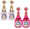 2Pairs Beaded Champagne Earrings for Women Statement Wine Bottle Dangle Earrings Sparkling Rhinestone Sequin Drop Earrings Party Celebration Gift, Glass Beads, Rhinestone