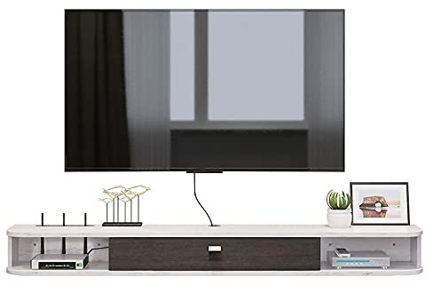 TV Stand,Wall Mount TV Media Console,Floating TV Stand Cabinet for DVD Blu-Ray Player Satellite TV Box Cable Box Storage Rack/A / 120x23.6x16cm