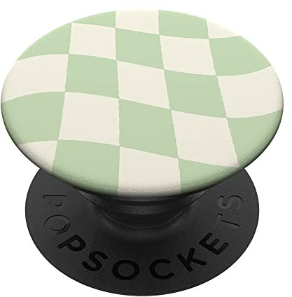 Danish Pastel Aesthetic Pastell Grün Kariert PopSockets Klebender PopGrip