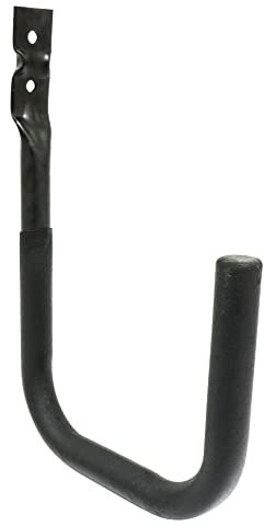 Amig - Gancho para Colgar Herramientas - Soporte Montaje en Pared - Acero Zincado - Recubrimiento Goma Antideslizante - Capacidad Carga 30kg - Ideal para Bicicletas y Herramientas de Jardín
