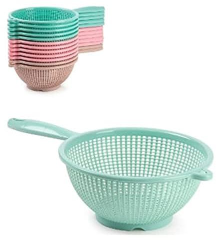 1 Pezzo Colapasta da Cucina in Plastica con Manico 22 cm 3 Colori