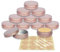 YANCAER 10 Pièces Pots en Aluminium Rose mat de 100ml avec Couvercle - D83mm x H28mm Vide Ronde Cosmétiques Pot Conteneurs de Voyage pour Maquillage, Crème, Baume à Lèvres, Mini Bougies