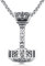 Twoowl Celtic Mjolnir Necklace 925 Sterling Silver Thor Hammer Necklace Viking Necklace Norse Amulet Jewellery Gifts Christmas Birthday for Women Men