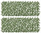Outsunny Lot de 2 haies artificielles Treillis Extensible - Brise-Vue canisse végétale Feuillage réaliste, intérieur extérieur, 2 x 1 m