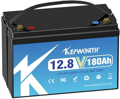 LiFePO4 batterie 12V 180ah avec batterie de classe A et BMS Deep cycle 10000 + pour bateau solaire RV camping voiturette de golf et ainsi de suite