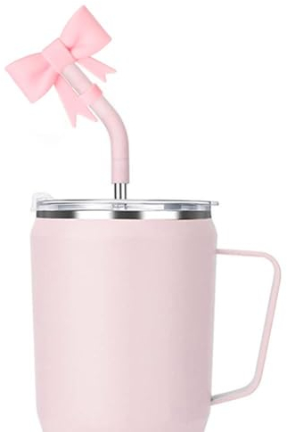 Silicone Straw Cover for Stanley Cup, Dust-Proof Protector Topper, Reusable Drinking Tips, 10mm Lid Accessories
