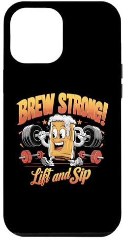 Hülle für iPhone 13 Pro Max Strong Lift Sip Lustiges Grafik-T-Shirt für Bierliebhaber im Fitnessstudio