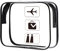 Oderra Trousse de Toilette Transparente, Pochette Maquillage Étanche avec Fermeture Éclair, Sac de Voyage Liquide, Pochette Maquillage pour Avion, Accessoires Cosmétiques et Articles de Toilette