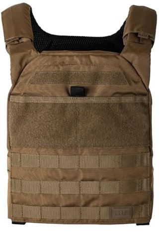 5.11 Tactical Unisex TacTec Trainer Gewichtsweste, atmungsaktive Mesh-Pads, Style 56693ABR, Kangaroo, One Size