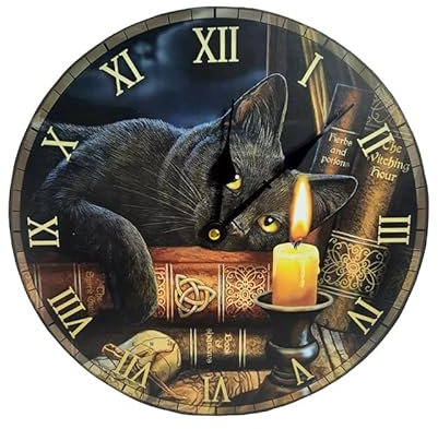 Lisa Parker Witching Hour Cats Picture Clock