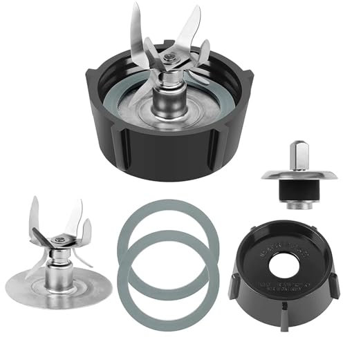 XYWOPO Repuestos de Fondo de Jarra de licuadora compatibles con Cuchillas Fusion de 6 Puntas 4980 y 4902, for Cuchillas de licuadora Oster, Osterizer Cuchilla de Repuesto para licuadora