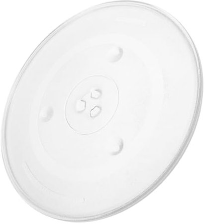 Gadpiparty Plato De Vidrio Para Microondas De Accesorio Duradero y Fácil De Limpiar Compatible La Mayoría De Microondas Como Recambio Para Bandejas De Cocción