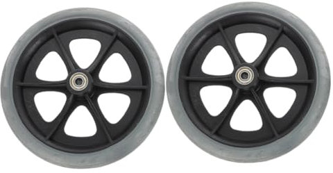 HOMSFOU 2pcs Wheelchair Front Wheels Swivel Replacement Parts for Wheelchair and -resistant Caster Bearings Easy to Install