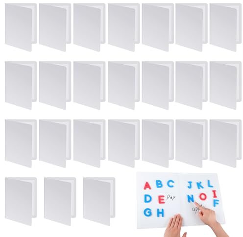 Motipuns 24 Stück Faltbare, magnetische, trocken abwischbare Aktivitätstafeln, faltbare Magnettafel, trocken abwischbar, Lernprojekt, Scrum, faltbares Whiteboard für Studenten, Schule, Klassenzimmer