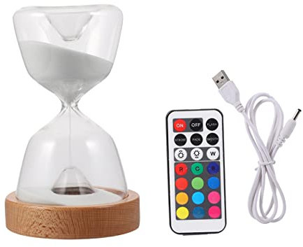 Gatuida Sablier à Led Avec Minuterie Veilleuse Sablier Décoratif Pour Chambre Salon Jardin Cadeau De Vacances
