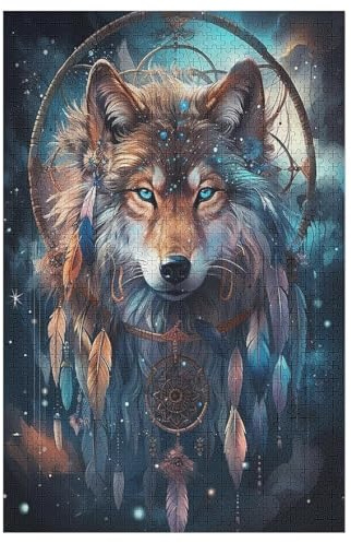1000 Teile Puzzle Für Jungen Und Mädchen, Standard-Puzzles Wolf, Familienspiele, 78×53cm