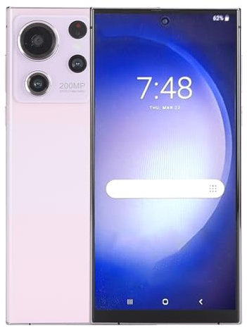 Sxhlseller Telefono Cellulare da 12 GB 256 GB Smartphone da 6,8 Pollici con Ampia Memoria per 10 velocità di Risposta Rapida Ed Esperienza Visiva Chiara (ROSEO)