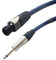 Van Damme Studio Grade 2x4mm Speakon to Mono Jack Passive Speaker Lead (1m)
