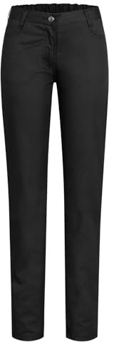 GREIFF Größe 50 Gastro Moda Damen Cuisine Basic 5-Pocket-Hose Regular Fit Schwarz Modell 5319