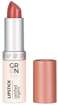 G R N shades of nature [GRÜN] Biokosmetik Lipstick rose - Bio-Jojobaöl schützt die Lippen - angenehme Textur u. Tragegefühl - gute Haftung - talkfrei - 4 g