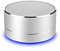 Enceinte Metal Bluetooth pour Samsung Galaxy S10e Smartphone Port USB Carte TF Auxiliaire Haut-Parleur Micro Mini (Argent)