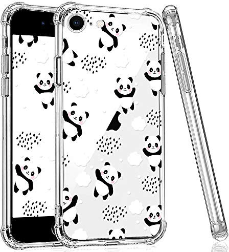 CAROKI for iPhone SE 2022/2020 Clear Case with Tokyo Wave Pattern - Bumper Protective Shockproof Soft Silicon Cover for iPhone 7/8/SE 2022/2020 4.7