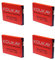 Koukay 4X Akku für AVM Fritz!Fon MT-F M2 C4 C5 312BAT016 312BAT006 FritzFon DECT MTF mit 750mAh