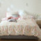 GETIYA Elegant Blumen Bettwäsche 100x135cm Baumwolle Romantisch Rosa Blumen Deckenbezug Babybettwäsche Baby Mädchen Weiß Rosa Wendebettwäsche mit Reißverschluss und Kissenbezug 40x60