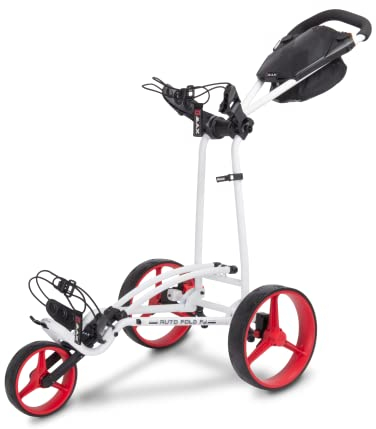 Big Max Autofold FF Golf Trolley - Ultrakompakt White Red