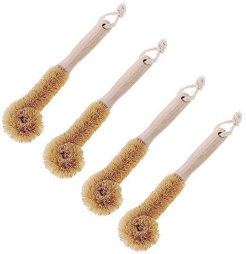 BHUEHSS Coir Cleaning Brush Washing up Brush Curled Brush for Head Durable Fit for Glass Bottle Stainless Steel Cup Home
