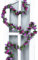 Whakano 1 Stück Rosengirlande Blumengirlande Künstlich Kunstblumen,Rosen Girlanden Vintage,Efeu Künstlich Blumen Girlande Hängend Rebe,für Party Garten Zuhause Wand Hochzeit Bogen Dekor,Lila