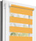 Estika Doppelrollo Klemmfix ohne Bohren - 90 cm x 120 cm - Orange - 27 Stofffarben, Tag und Nacht Duo Rollo, Rollos für Fenster ohne Bohren, Fenster Sichtschutz (90 cm Stoffbreite)