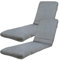 TIENDA EURASIA - Cojin Tumbona Exterior | Pack 2 Colchonetas | Medida 180 x 50 x 6 cm | Funda de Loneta con Cremallera Lavable | Relleno de Fibra Hueca Acolchada (Gris)