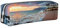 CHANGLEI Federmäppchen aus Leder, Motiv: Strand Maui, Hawaii, Sonnenuntergang, Wolken, bedruckt, leicht und kompakt, Schreibwaren-Organizer-Box, weiß, Einheitsgröße, Taschen-Organizer