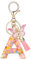 Porte clés Initiale Porte clé pour Femme Fille Personnalisée Lettres Keychain - A
