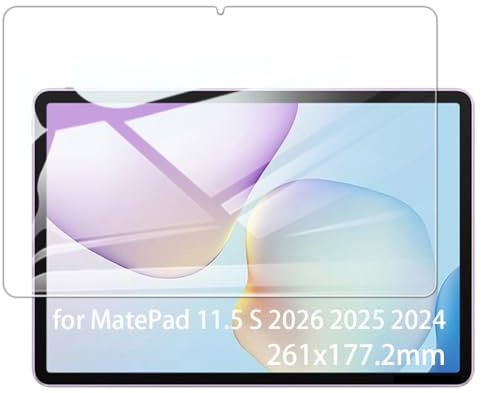 Kepuch 2 Paquetes Vidrio Templado Protector de Pantalla para Huawei MatePad 11.5 S 2026 2025 2024 261x177.2mm