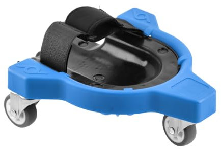 Högert Technik Rodilleras con ruedas, ruedas giratorias de 360°, plataforma desmontable, acolchado ergonómico, ideal para colocación de baldosas, trabajo de taller y construcción, rodilleras