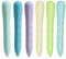 Zwenjuan Dreieck Radiergummi, 6 Stück, Weicher, Universal, Grip, für Schule, Skizzieren, Malen, Kunst, Büro, Mehrfarbig/gelb/orange/blau/grün/lila, Gummi