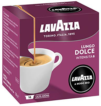 Lavazza A Modo Mio Lungo Dolce 16 Par Paquet - Paquet de 6