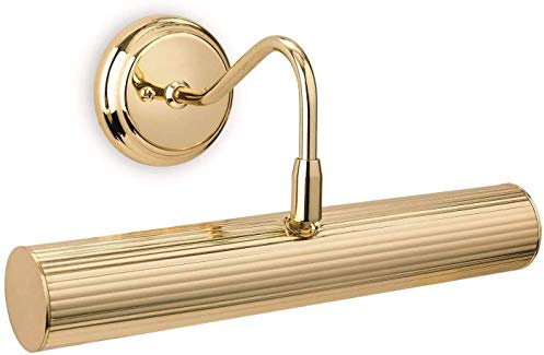 Firstlight Reeded Picture 2 Light, Polished Brass