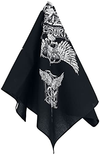 ROCKOFF Ozzy Osbourne Skull & Wings - Bandana Unisex Tuch Multicolor 100% Baumwolle Band-Merch, Bands