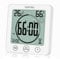 GXSTWU Digital Bathroom Clock Shower Timer with Alarm, Waterproof Clocks for Bathroom Kitchen Timer Clocks Thermometer Hygrometer Wall Clock with Suction Cup Hanging Hole Stand Magnet (1pack)