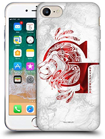 Head Case Designs Offizielle Harry Potter Gryffindor Aguamenti Deathly Hallows IX Soft Gel Handyhülle Hülle kompatibel mit Apple iPhone 7/8 / SE 2020 & 2022