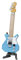 Bandai - Nanoblock - Guitare électrique bleue - Mini figurine en briques - Jeu de construction - Kit construction figurines instruments de musique guitare en pixel - NBC346