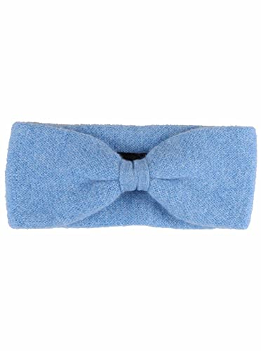 Zwillingsherz Stirnband aus 100% Kaschmir - Hochwertiges Kopfband im Uni Design für Damen Frauen - Wolle - Ohrenschutz - Haarband – warm und weich perfekt für Frühjahr Herbst Winter - hbl