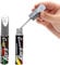 BASTOUR Auto Lackstift Lackreparaturstift Auto Reparatur Lack Auto Pinsel, Autolackstift, Autokratzer Reparaturmittel Autolack Reparatur für Autos Reparaturwerkzeug,Lack Reparatur, 12 ml, 2pc, Silber