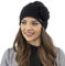 VIVISENCE Wintermütze Für Damen Herbst Warme Beanie Mütze Für Frauen Elegante Ideal Perfekter Passform Für Kalte Tage Modell 7052, Schwarz,Einheitsgröße