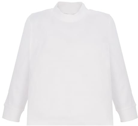Ellepi 1 Pezzo Maglia Lupetto Bambino Bambina Manica Lunga CE7596 Caldo Cotone. Bianco 5 Anni